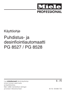 Käyttöohje Miele PG 8527 D/EL AV Desinfiointikaappi