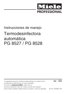 Manual de uso Miele PG 8527 EL AV Armario de desinfección