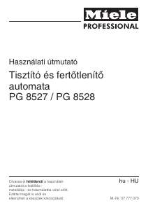 Használati útmutató Miele PG 8527 MMK Fertőtlenítő szekrény