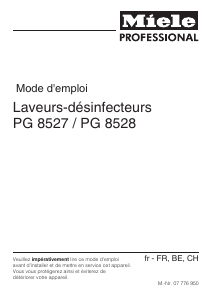 Mode d’emploi Miele PG 8527 MMK Laveur-désinfecteur