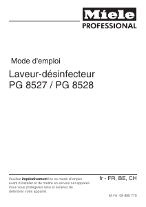 Mode d’emploi Miele PG 8528 EL AV Laveur-désinfecteur