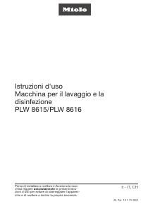 Manuale Miele PLW 8616 Armado di disinfezione