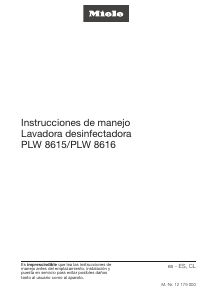 Manual de uso Miele PLW 8616 EL/S CT Armario de desinfección