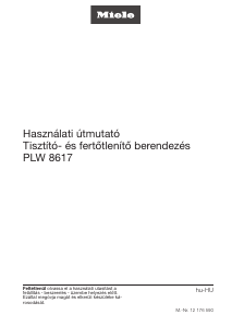 Használati útmutató Miele PLW 8617 Fertőtlenítő szekrény