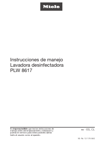 Manual de uso Miele PLW 8617 EL/S TH RT Armario de desinfección