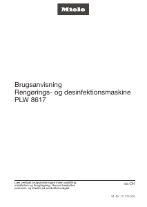 Brugsanvisning Miele PLW 8617 RT Desinfektionsskab