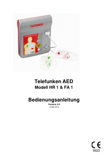 Bedienungsanleitung Telefunken HR 1 Defibrillator