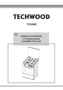 Mode d’emploi Techwood TCG66B Cuisinière