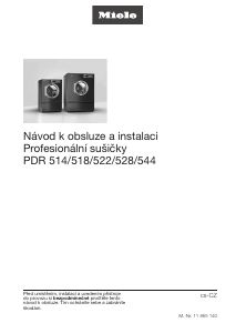 Manuál Miele PDR 522 ROP Sušák