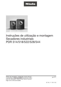 Manual Miele PDR 522 TOP Máquina de secar roupa