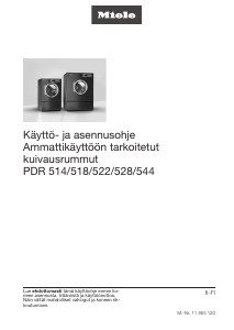 Käyttöohje Miele PDR 522 TOP Kuivausrumpu