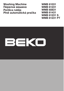 Manual BEKO WMB 61231 PT Mașină de spălat