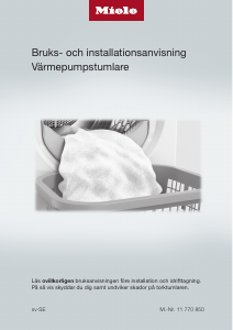 Bruksanvisning Miele PDR 908 Torktumlare