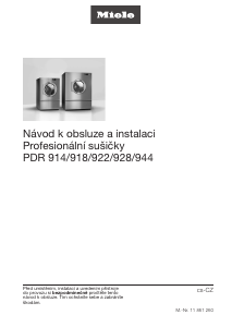 Manuál Miele PDR 914 Sušák