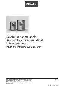 Käyttöohje Miele PDR 914 HP Kuivausrumpu
