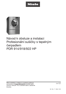 Manuál Miele PDR 922 HP Sušák