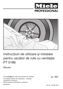 Manual Miele PT 5186 XL Uscător