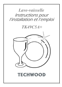 Mode d’emploi Techwood TK49C5A+ Lave-vaisselle