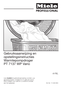 Handleiding Miele PT 7137 WP Vario Wasdroger