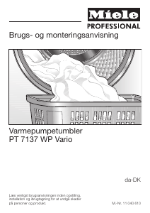 Brugsanvisning Miele PT 7137 WP Vario Tørretumbler