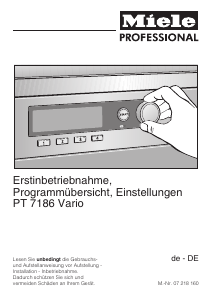 Bedienungsanleitung Miele PT 7186 Vario Trockner