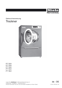 Bedienungsanleitung Miele PT 7251 Trockner