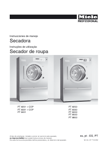 Manual Miele PT 8251 EL Máquina de secar roupa