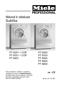 Manuál Miele PT 8253 EL Sušák