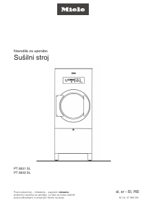 Priročnik Miele PT 8301 SL Sušilni stroj