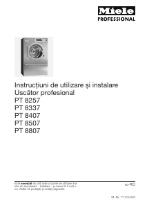 Manual Miele PT 8337 Uscător