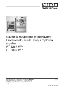 Priročnik Miele PT 8337 WP Sušilni stroj