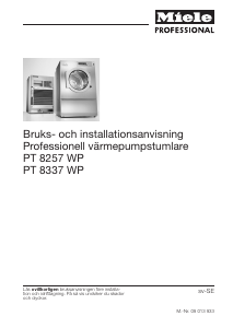 Bruksanvisning Miele PT 8337 WP Torktumlare