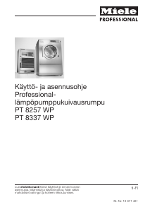 Käyttöohje Miele PT 8337 WP Kuivausrumpu