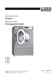 Manual Miele PT 8405 Dryer