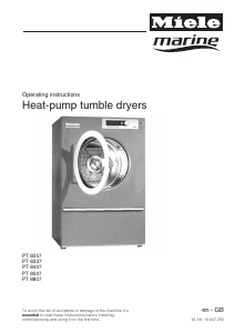 Manual Miele PT 8407 Dryer