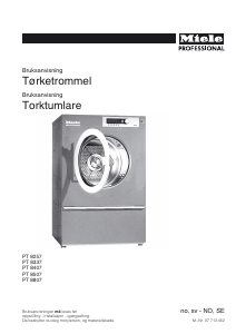 Bruksanvisning Miele PT 8407 Torktumlare