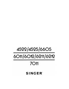 Handleiding Singer 6011 Naaimachine