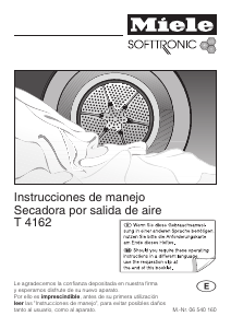 Manual de uso Miele T 4162 Secadora