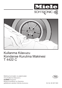 Kullanım kılavuzu Miele T 4422 C Kurutma makinesi