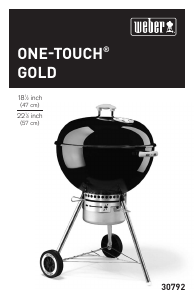 Mode d’emploi Weber One-Touch Gold 47x57cm Barbecue