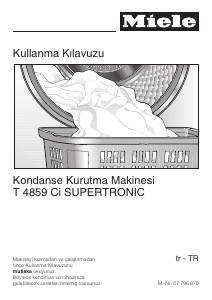Kullanım kılavuzu Miele T 4859 Ci Kurutma makinesi