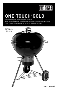 Használati útmutató Weber One-Touch Gold 67cm Grillsütő