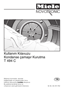Kullanım kılavuzu Miele T 494 C Kurutma makinesi