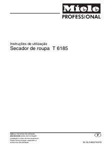 Manual Miele T 6185 G Máquina de secar roupa