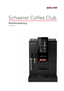 Bedienungsanleitung Schaerer Coffee Club Kaffeemaschine