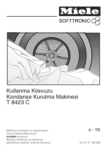 Kullanım kılavuzu Miele T 8423 C Kurutma makinesi