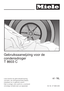 Handleiding Miele T 8603 C Wasdroger