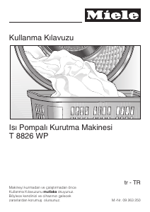 Kullanım kılavuzu Miele T 8826 WP Kurutma makinesi