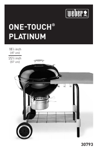 Használati útmutató Weber One-Touch Platinum Grillsütő