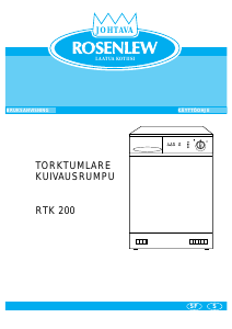 Käyttöohje Rosenlew RTK200 Kuivausrumpu